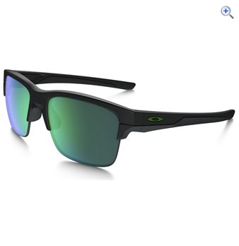 Oakley Thinlink Sunglasses (Matte Black / Jade Iridium) - Colour: Matte Black